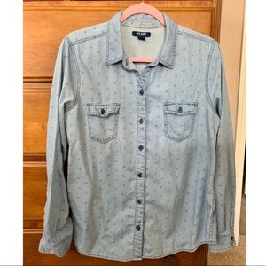 Old Navy Anchor Denim Shirt